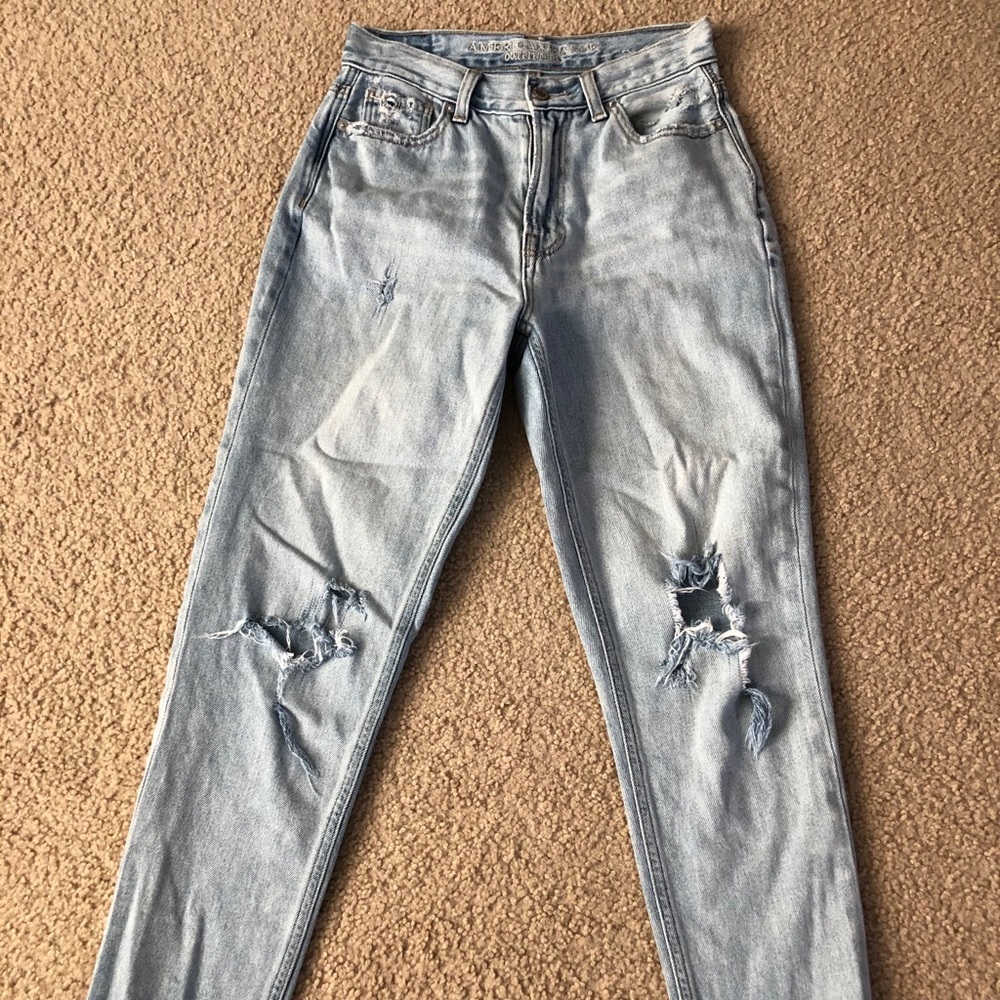 American Eagle mom jeans, size 0 - Picture 2 of 8